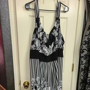 Black and white dress